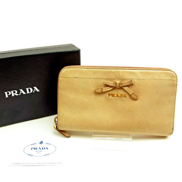 プラダ長財布 楽天市場】【財布】PRADA プラダ 2つ折 ファスナー長財布 型押し
