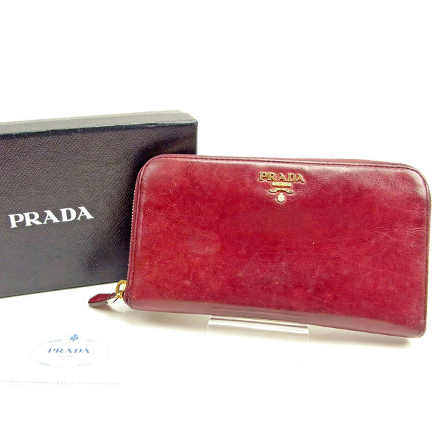 楽天市場】【財布】PRADA プラダ ラウンドファスナー 長財布