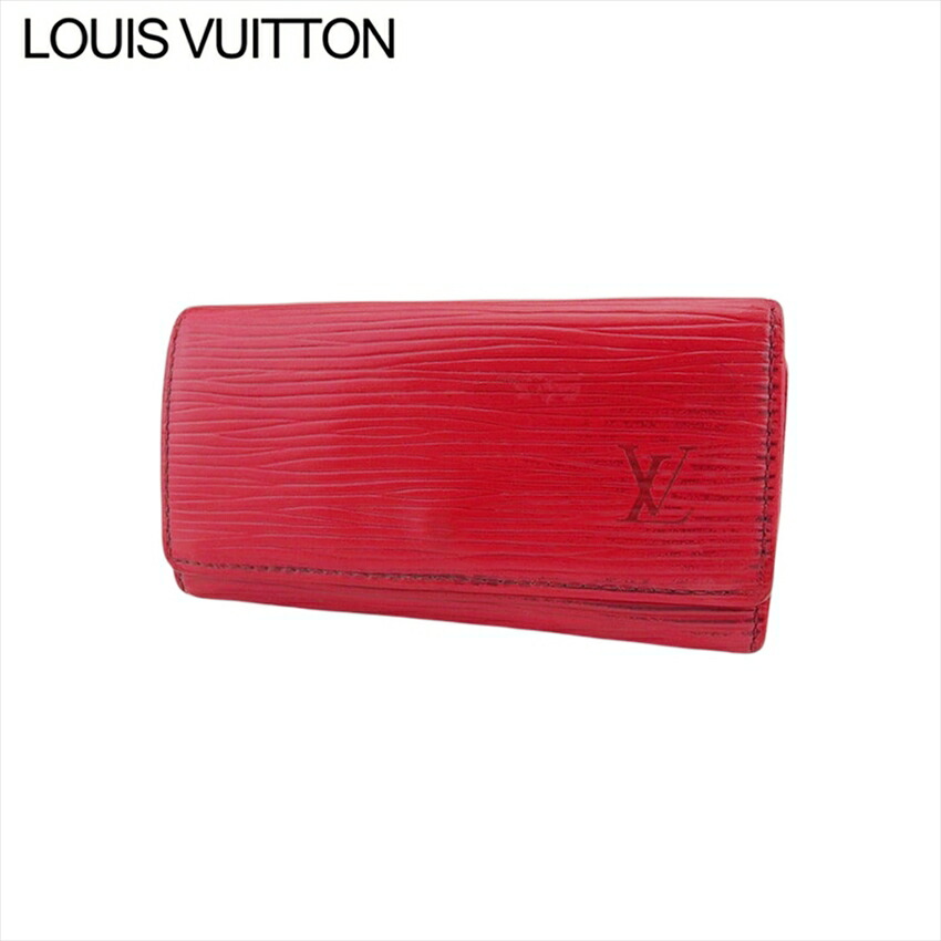【美品】ルイヴィトン・4連キーケース・ミュルティクレ4・エピ・赤 LOUIS VUITTON ルイ・ヴィトン ミュルティクレ4連キーケース