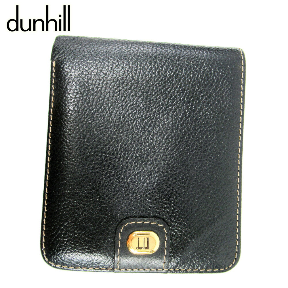 新品未使用 dunhill ダンヒル 二つ折り財布 ブラック レザー dunhill ダンヒル 二つ折り財布 メンズ CADOGAN カドガン レザー