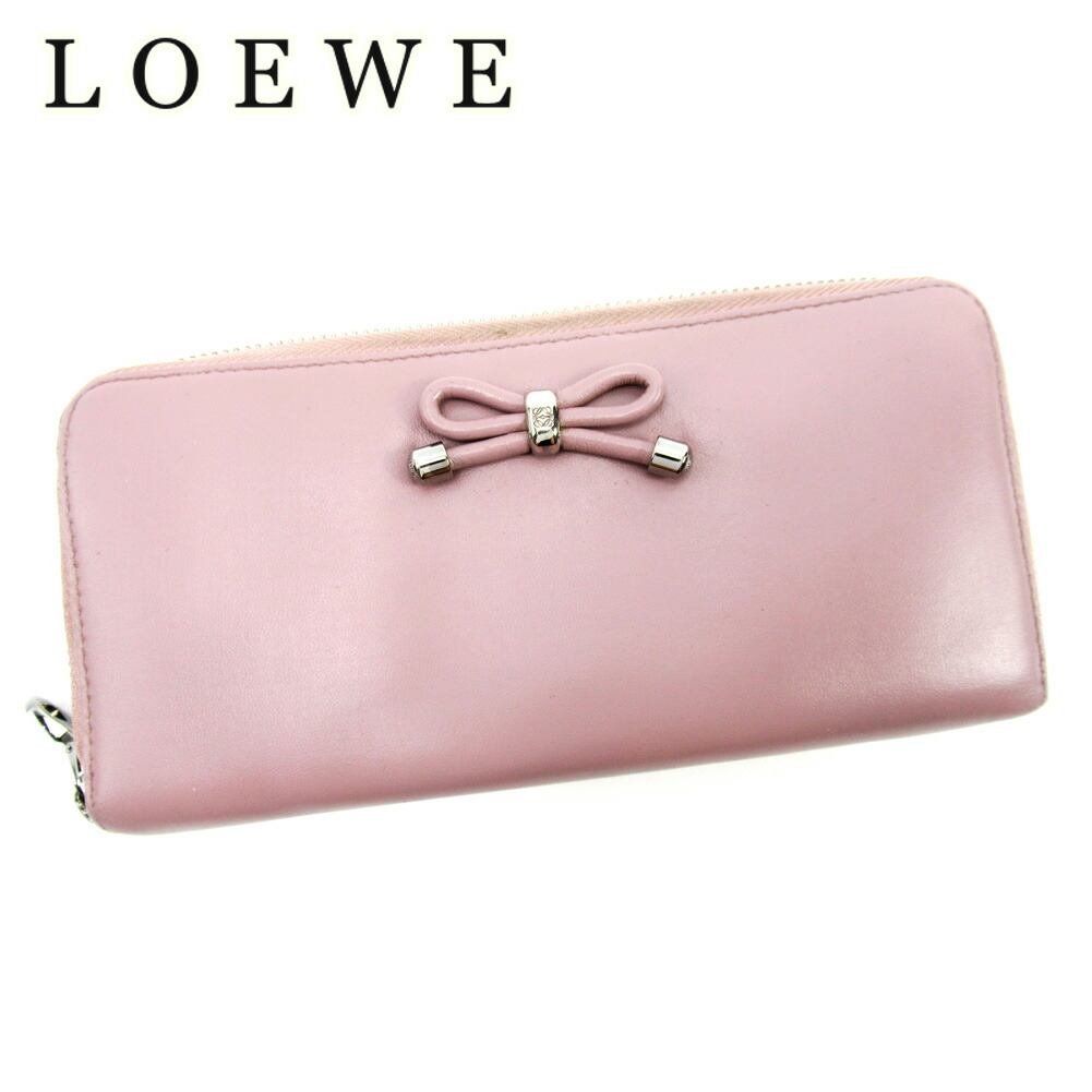 ロエベ　長財布　ピンク LOEWE ロエベ パズル ジップアラウンドウォレット 長財布 ピンク
