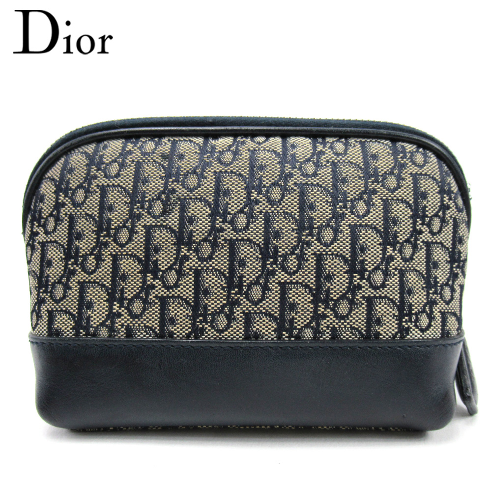 【スプリングセール30％OFF】ディオール ポーチ 化粧ポーチ レディース トロッター ネイビー キャンバス×レザー Ｄｉｏｒ 【ディオール】  t16686s 【中古】 | ブランドデポ TOKYO