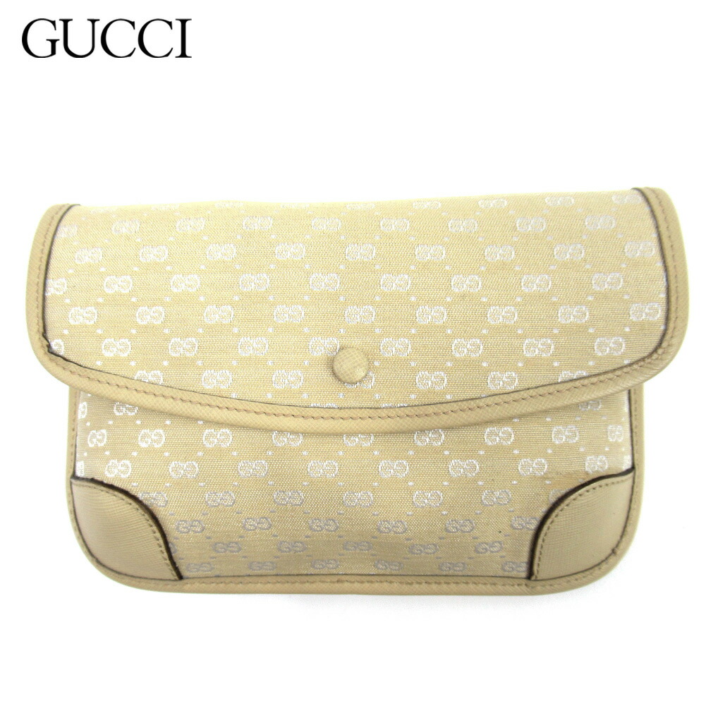✨美品✨GUCCI 化粧ポーチ ミニバッグ GG キャンバス レザー ベージュ 楽天市場】【未使用品】【バッグ】GUCCI グッチ GGキャンバス