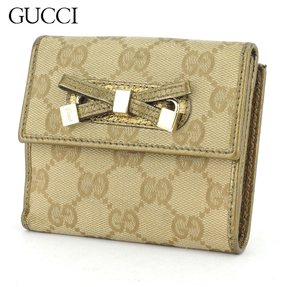 GUCCI グッチ GG柄 ホック レザー ２つ折り財布 楽天市場】【お買い物マラソン☆30％OFFクーポン】グッチ Wホック財布