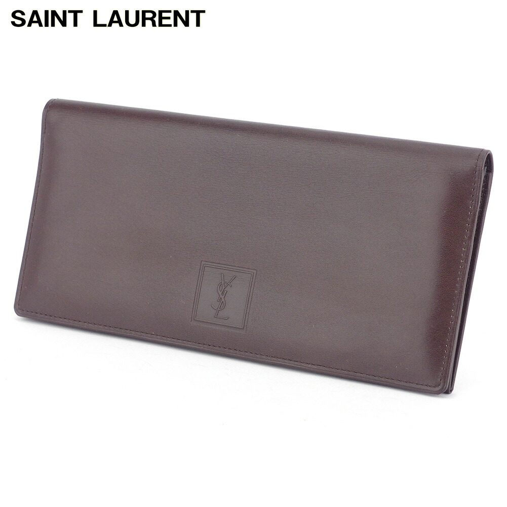 SAINT LAURENT ブラウン 長財布 サンローラン（Saint Laurent） レディース長財布】人気