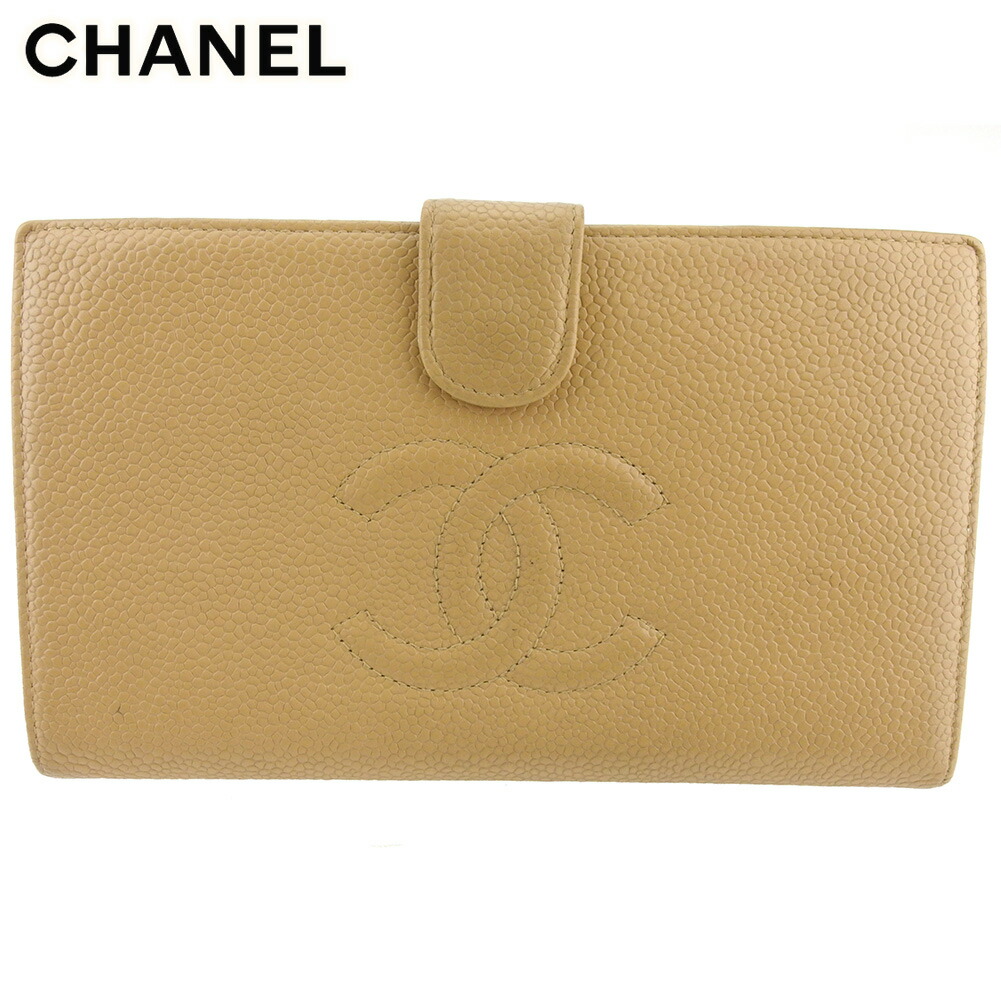 シャネルキャビアスキン　斜めがけがま口財布 楽天市場】【財布】CHANEL シャネル キャビアスキン がま口 ガマ