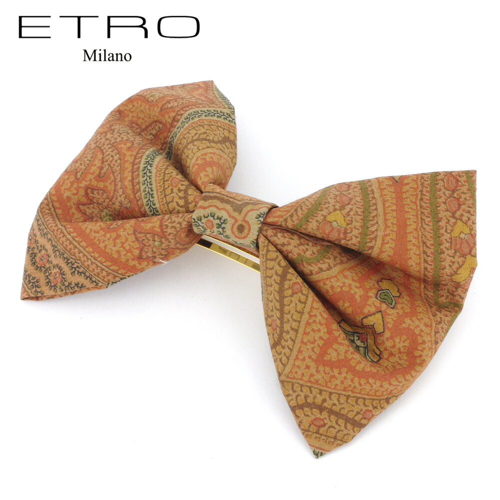 楽天市場】ETRO エトロ シュシュ 良好 マルチカラー/ボルドー