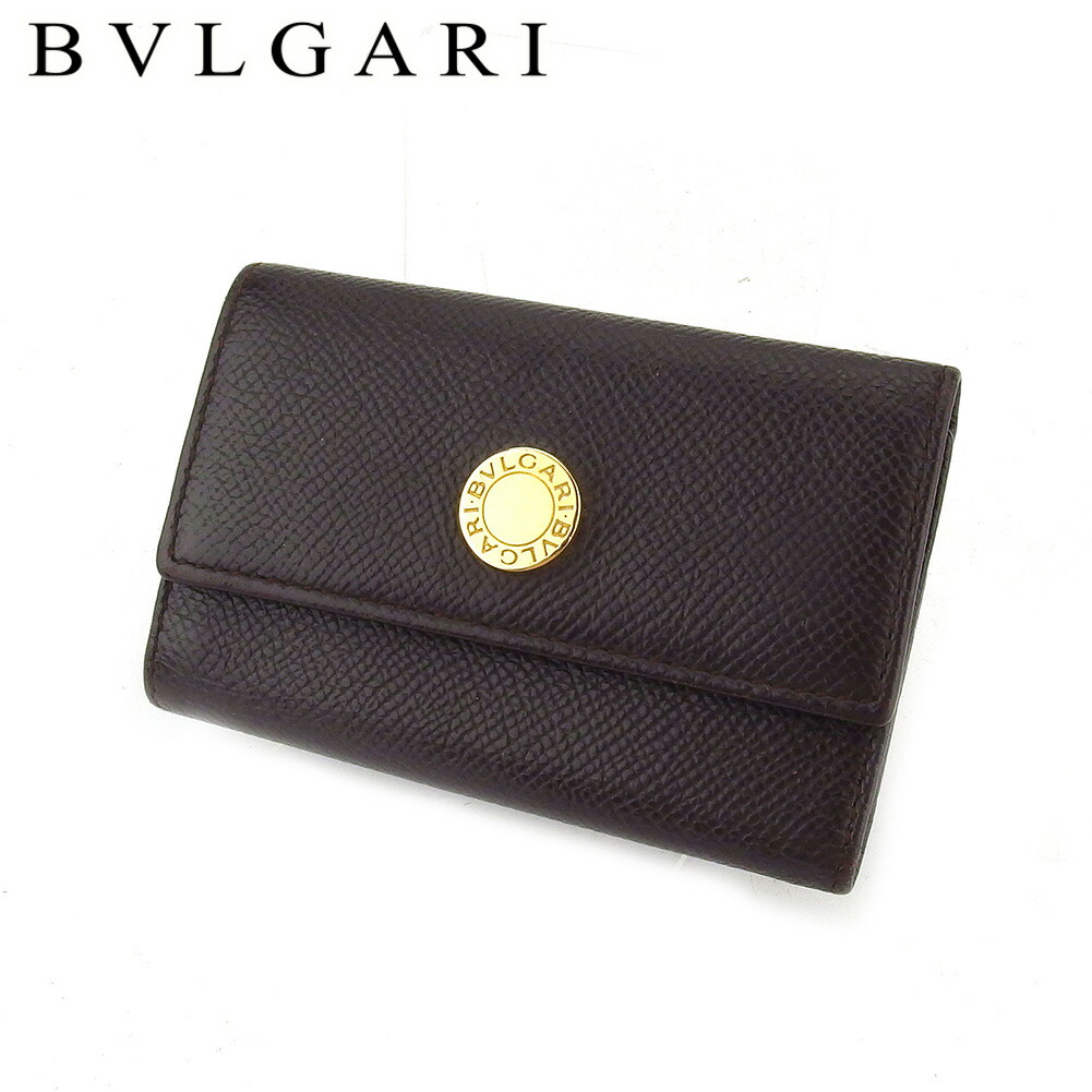 未使用✨ブルガリ レザー　6連 キーケース ゴールド金具 ロゴ　ブラック 楽天市場】BVLGARI(ブルガリ) 6連キーケース 黒 ブラック レザー