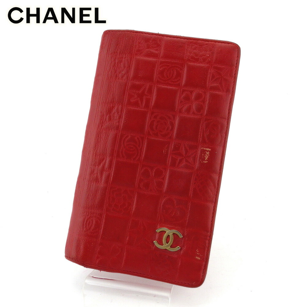 楽天市場】【CHANEL】シャネル アイコン 長財布 ピンク エナメル