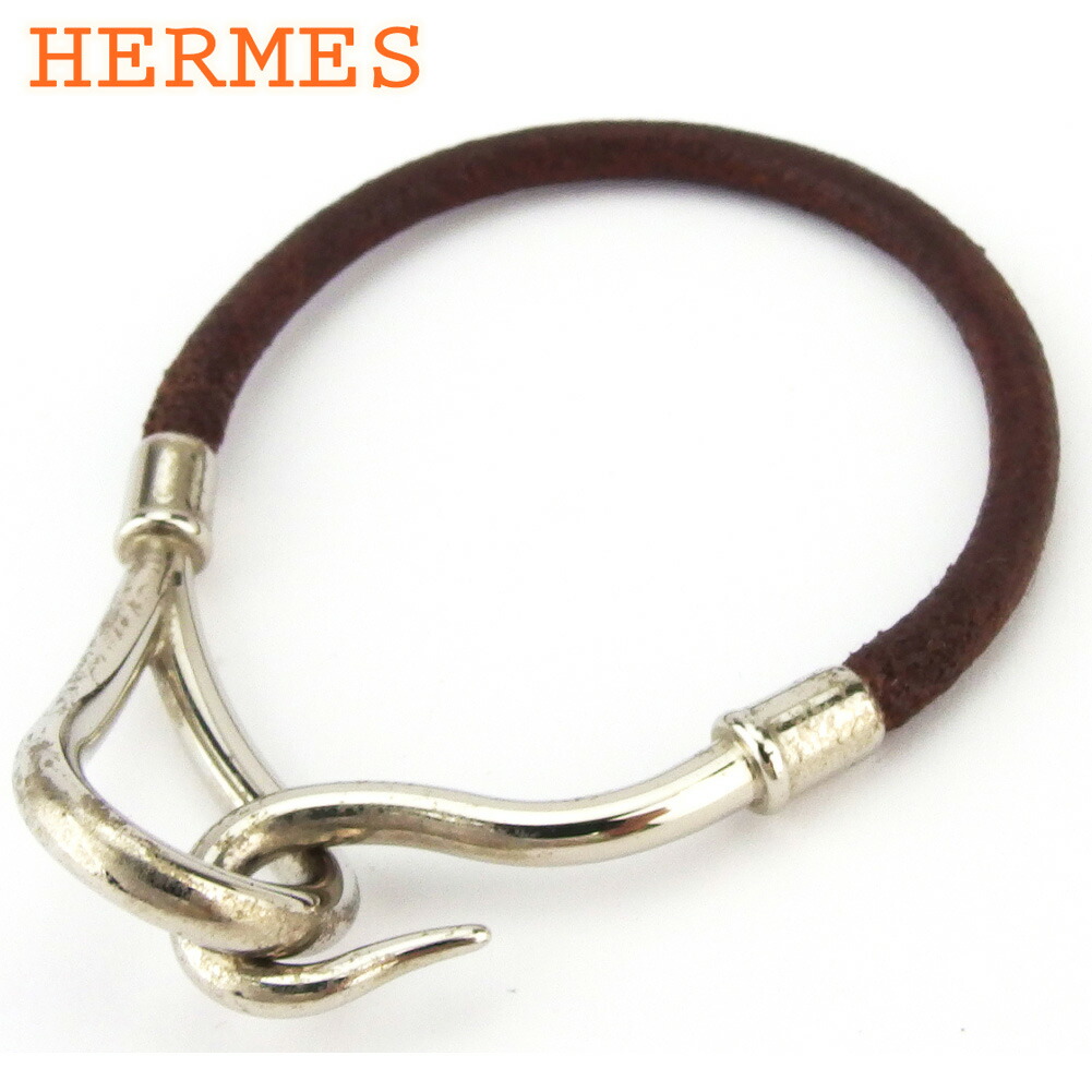 楽天市場】エルメス HERMES ジャンボ ブレス シルバー 茶