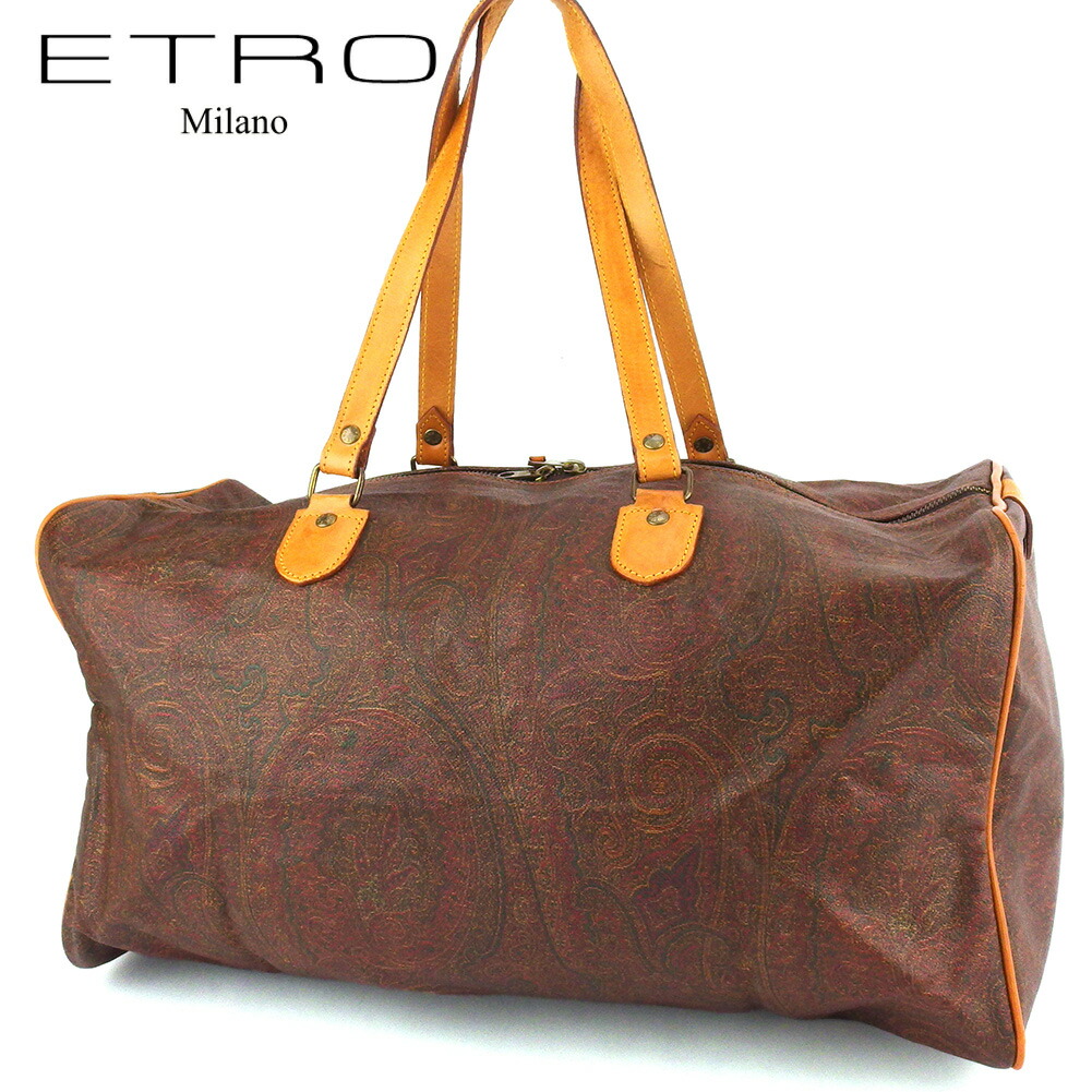 エトロ　ETORO　ボストンバッグ　ペイズリー　旅行カバン　手提げ Amazon | ETRO(エトロ)ボストンバッグ トラベルバッグ 40cm