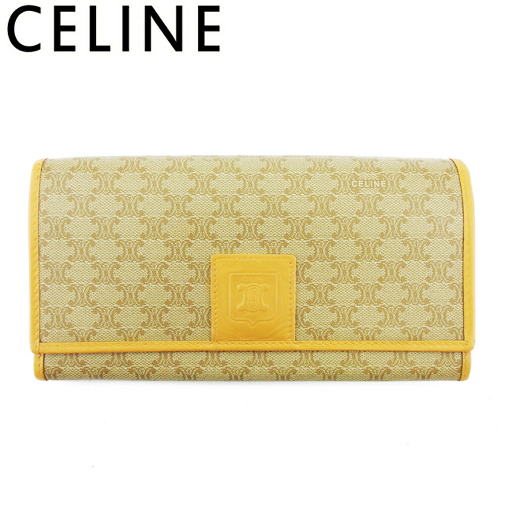 大幅値下げ！美品■セリーヌ　長財布　マカダム柄　がま口　ガマ口 楽天市場】【財布】CELINE セリーヌ マカダム柄 がま口長財布