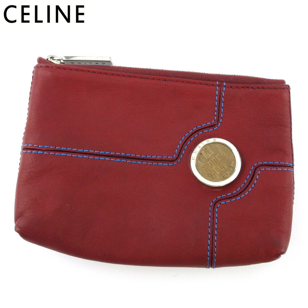 本物保証 シルバー ブルー ボルドー メンズ レディース 化粧ポーチ ポーチ 中古 残り1点 ゴールド T おしゃれ 送料無料 ブランド 女性 男性 セリーヌ ユーロデッセイ レディースバッグ Www Medicinapractica Cl