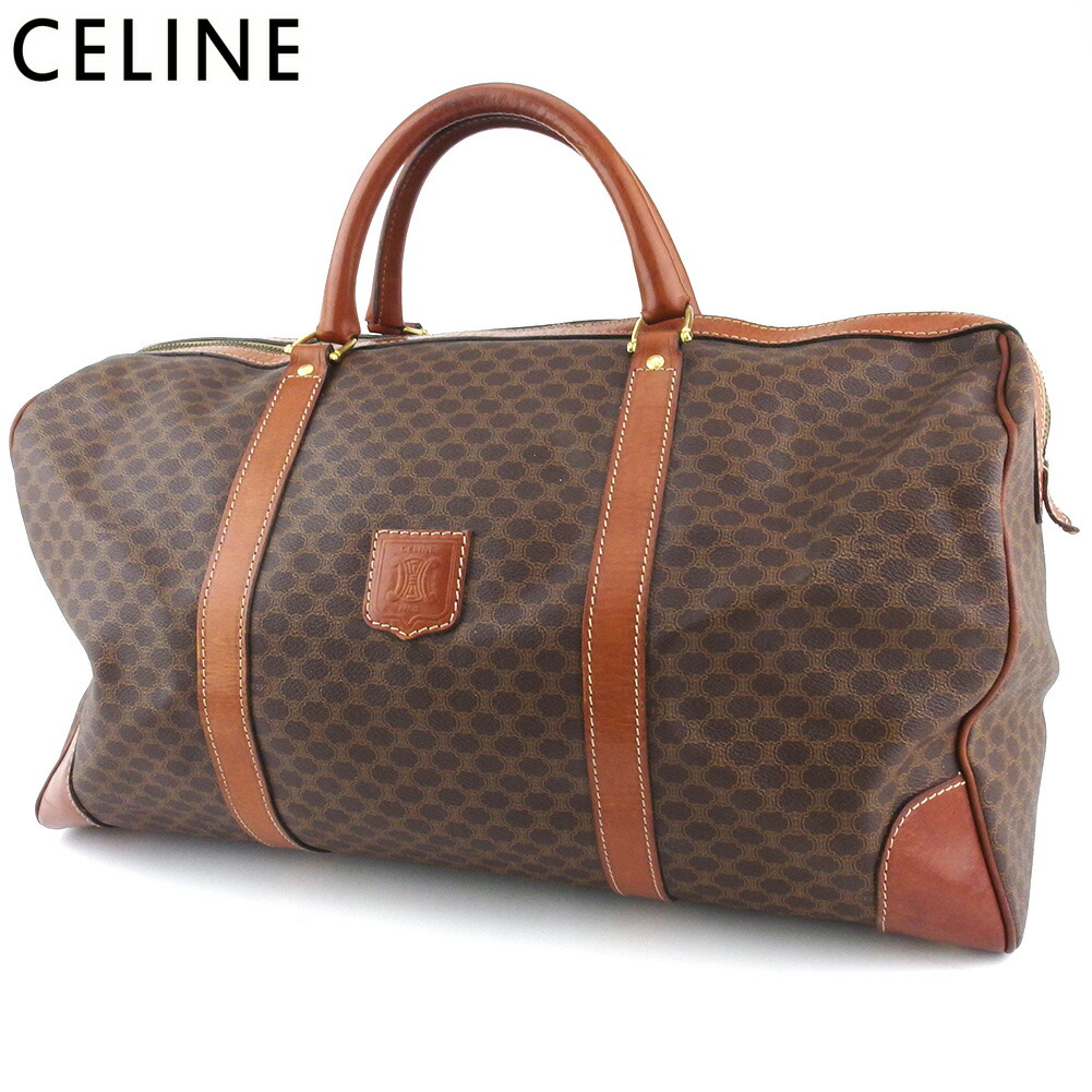CELINE マカダム 旅行バッグ カバン 鞄 セリーヌ ボストンバッグ CELINE セリーヌ ボストンバッグ 旅行バッグ トラベル マカダム