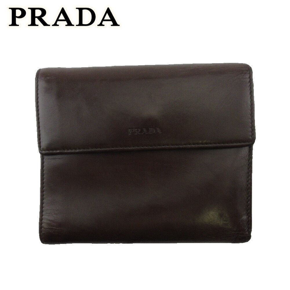 美品♡PRADA プラダ　M510A 三つ折り財布　サフィアーノ　ブラック 楽天市場】プラダ PRADA 三つ折り財布 M510A サフィアーノ レザー 黒