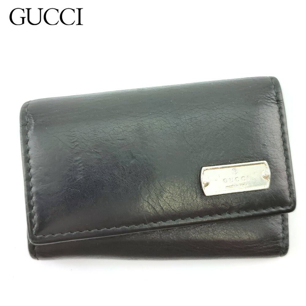 グッチ GUCCI ロゴ キーホルダー キーケース ブラック 鍵 現行品 グッチ GUCCI キーケース （ブラック） -ファッション通販