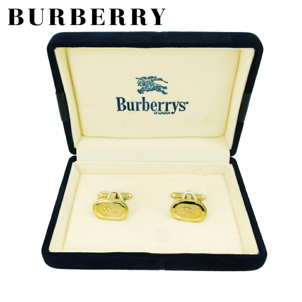 BURBERRY 美品 カフス & 箱 楽天市場】【中古】 バーバリー カフス アクセサリー ゴールド