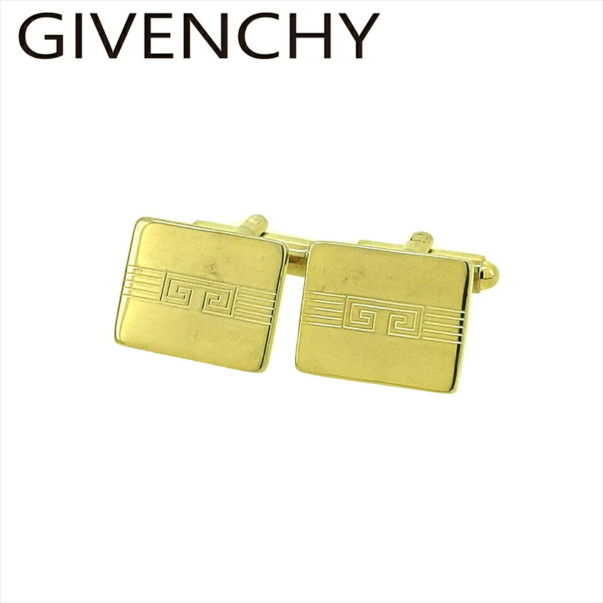 【百貨店SALE★最大限度50％OFF】【中古】 ジバンシィ 折り返し カフリンクス メンズ スウィヴル式 G見澄ます ゴールド ゴールドメッキ GIVENCHY C4276 ブランド名 ご機嫌ブランド名 ヴィンテージ 貨物輸送無料
