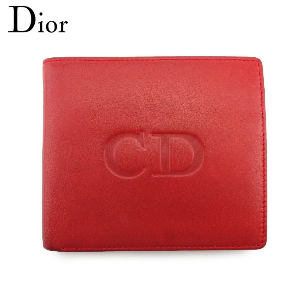 Christian Dior レッド 二つ折り財布 楽天市場】ディオール Dior 二つ折り財布 トロッター CD ロゴ