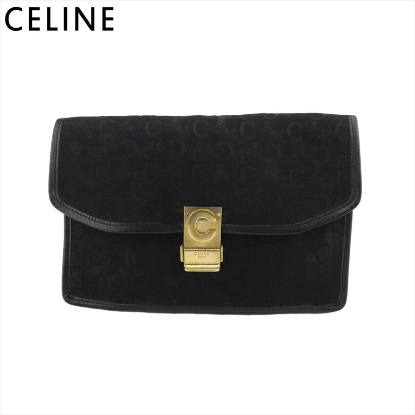 CELINE ネイビー レザー クラッチバッグ CELINE - セリーヌ クラッチバッグ - デニム×レザーの通販 by