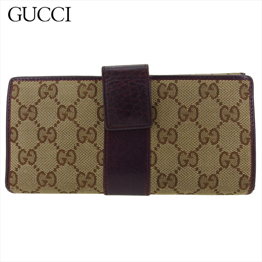 楽天市場】【楽天スーパーSALE 最大50％OFF】【中古】 グッチ 長財布 W