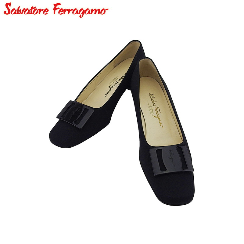 【美品】サルヴァトーレフェラガモ パンプス 靴 ブラック サイズ25.5cm 楽天市場】【中古】 サルヴァトーレ フェラガモ パンプス シューズ 靴
