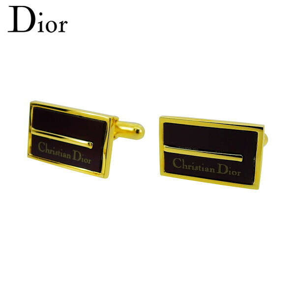 【お買い物マラソン★30％OFFクーポン】【中古】 ディオール カフス アクセサリー ゴールドメッキ Dior T23712 ブランド ハイブランド ヴィンテージ 送料無料