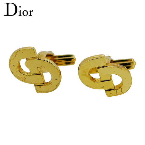 【Fashion Special Fair★24％OFFクーポン】【中古】 ディオール カフス ゴールドメッキ Dior T23755 ブランド ハイブランド ヴィンテージ 送料無料