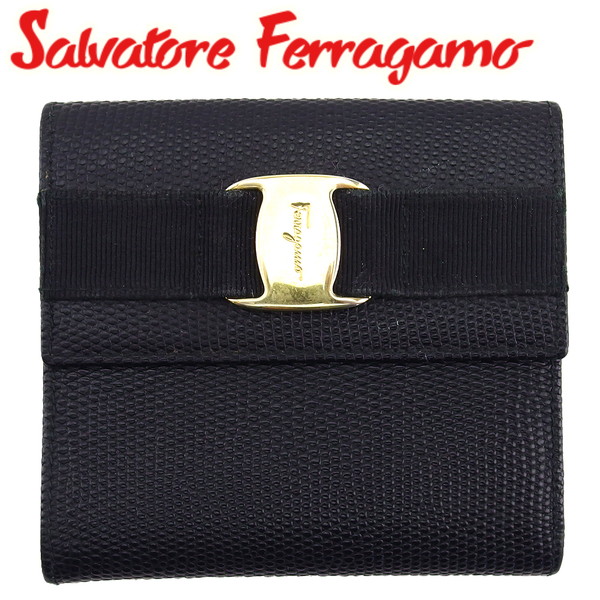 楽天市場】サルヴァトーレ フェラガモ 二つ折り がま口 財布 22