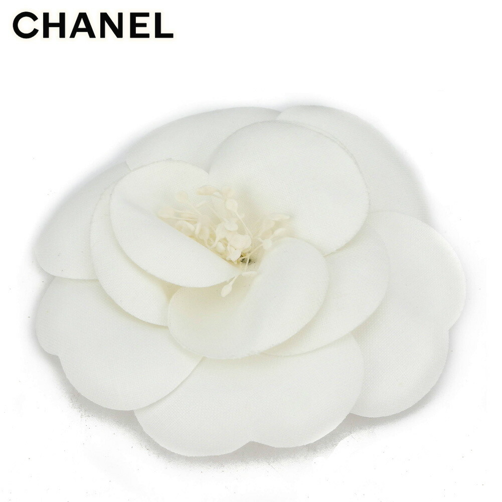 ラッピング不可 ブローチ コサージュ シャネル 中古 レディース T9960 シャネル Chanel 白 ホワイト カメリア フラワー T9960 Hricorp Org