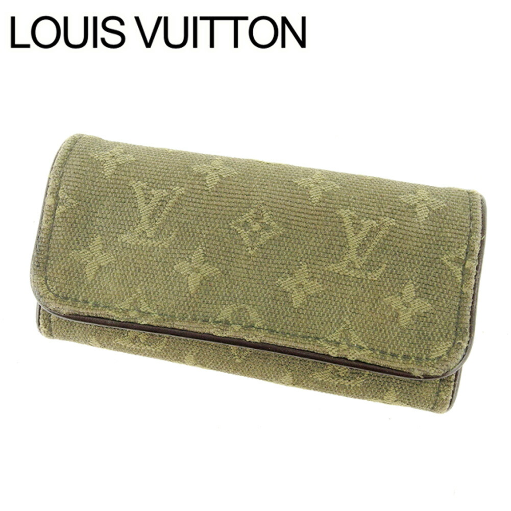 海外輸入 中古 ルイヴィトン Louis Vuitton キーケース レディース ミュルティクレ4 カーキ ルイ ヴィトン T 安い Www Papermoney World Com