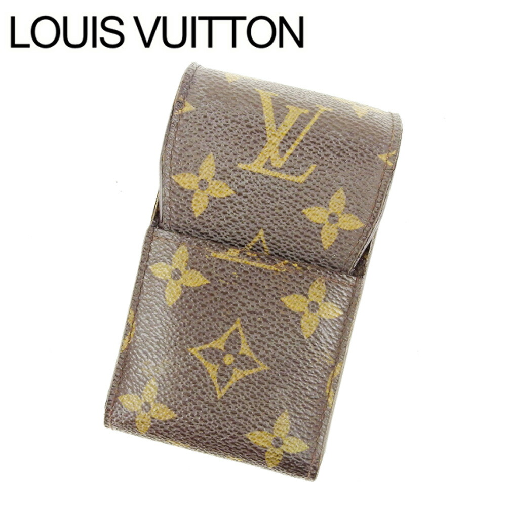 送料無料 中古 ルイヴィトン Louis Vuitton シガレットケース タバコケース レディース エテュイシガレット ブラウン モノグラムキャンバス ルイ ヴィトン T 在庫有 Hughsroomlive Com