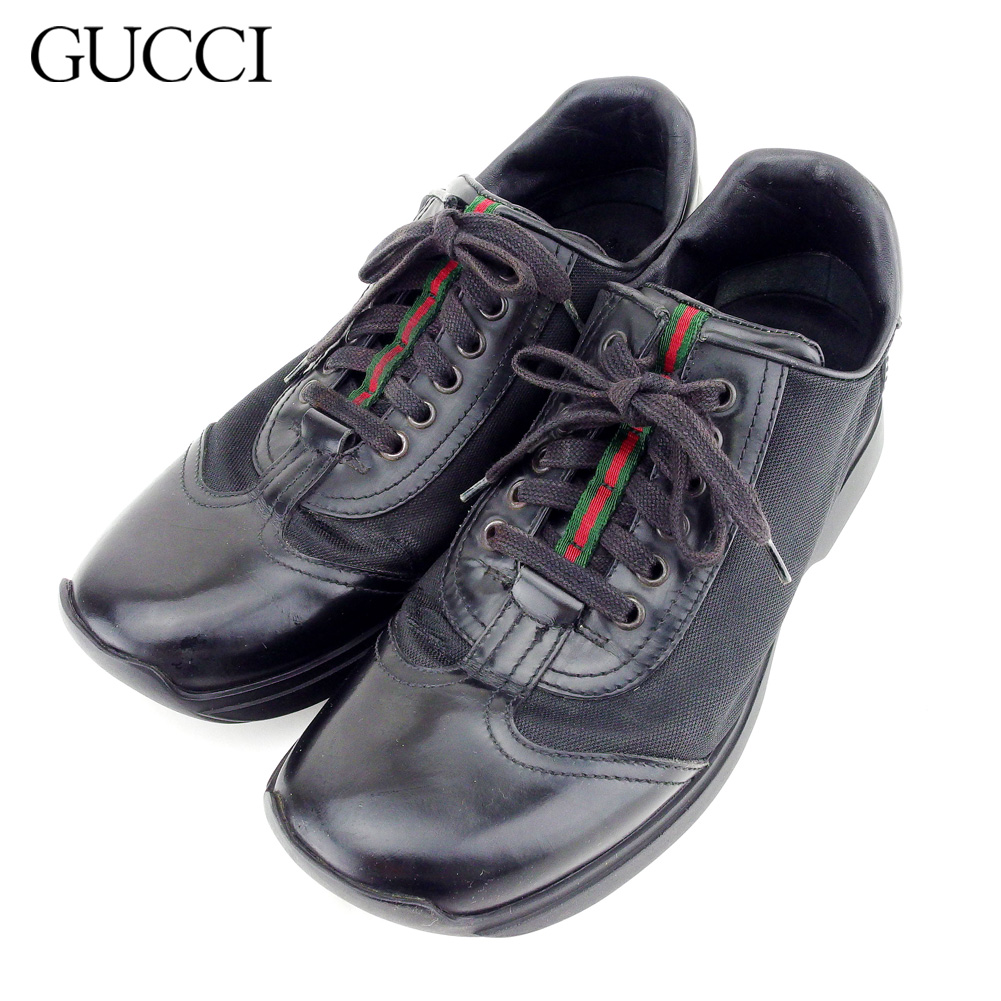 black gucci gym shoes