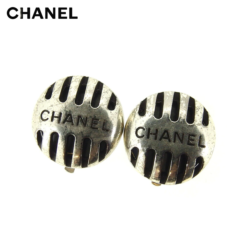 【お買い物マラソン★30％OFFクーポン】シャネル CHANEL イヤリング アクセサリー レディース メンズ オールドシャネル シルバー シルバー金具 【シャネル】 T9646 【中古】 ブランド ハイブランド ヴィンテージ 送料無料｜ブランドデポ TOKYO 120,312円