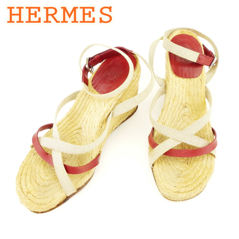 楽天市場】【10%OFF】 エルメス サンダル アンコーヌ エスパドリーユ