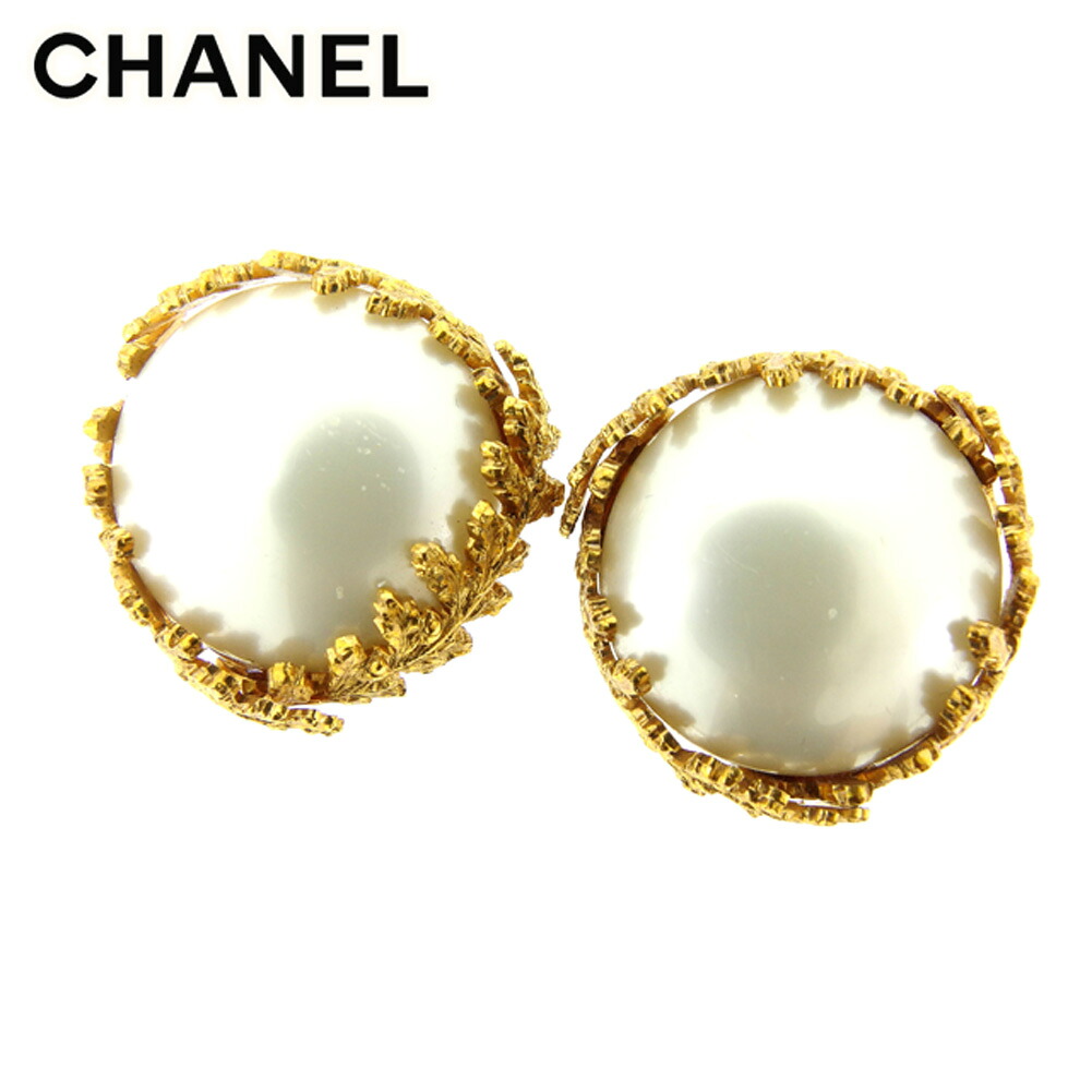 【お買い物マラソン★30%OFFクーポン】シャネル イヤリング アクセサリー フェイクパール ゴールド CHANEL 【シャネル】 t8967s 【中古】 ブランド ハイブランド ヴィンテージ 送料無料|ブランドデポ TOKYO