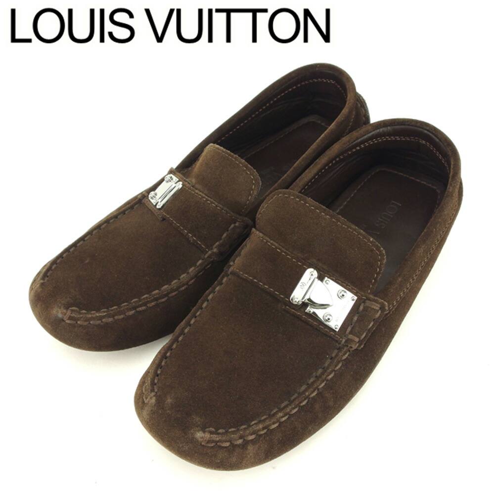ルイヴィトン　ロゴ　スエード　茶色　スリッポン　ローファー　5 1/2 楽天市場】ルイ ヴィトン Louis Vuitton ドライビングシューズ