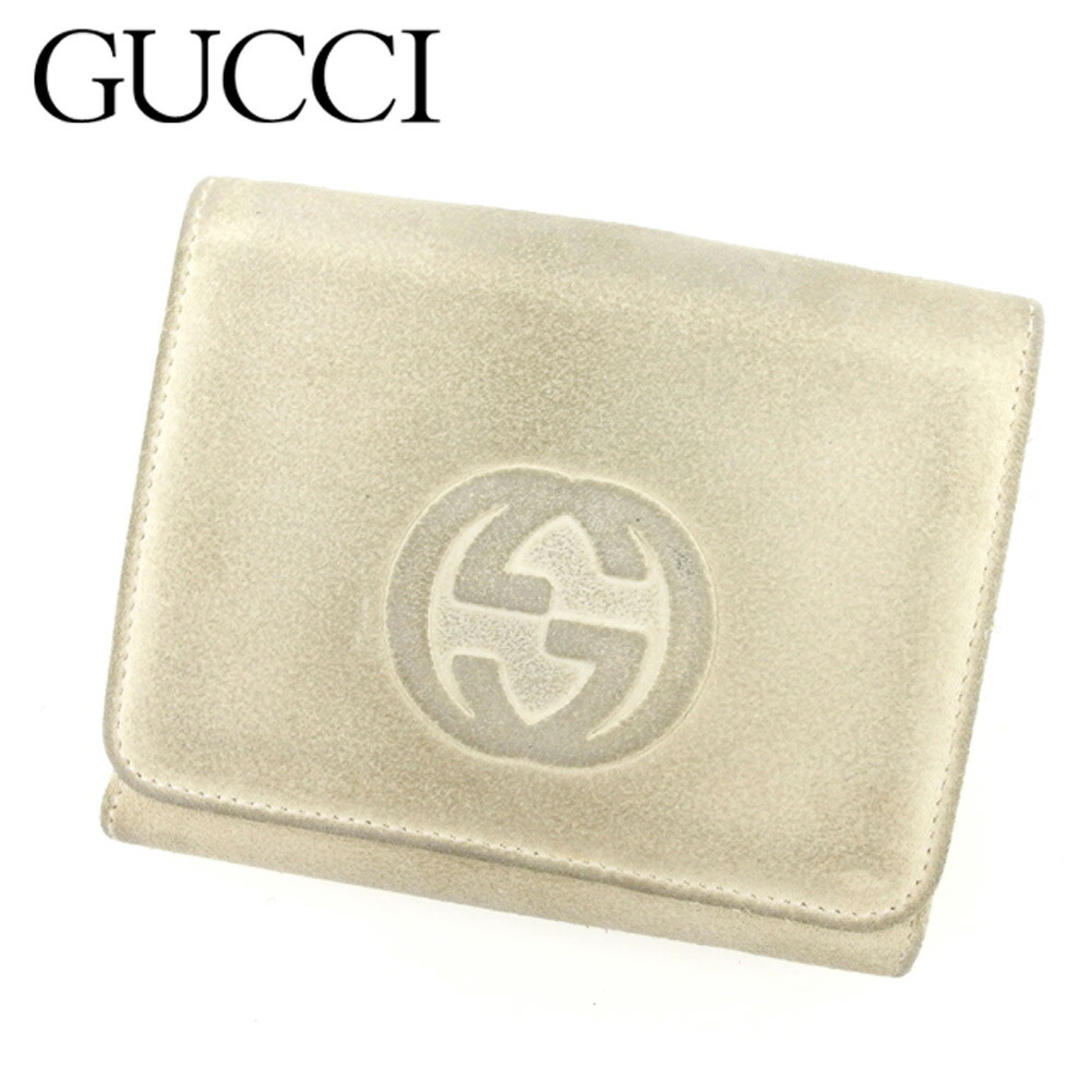 GUCCI 二つ折り財布 ホワイト オフィディア シェリーライン マーモント GUCCI 二つ折り財布 オフィディア マーモント シェリーライン