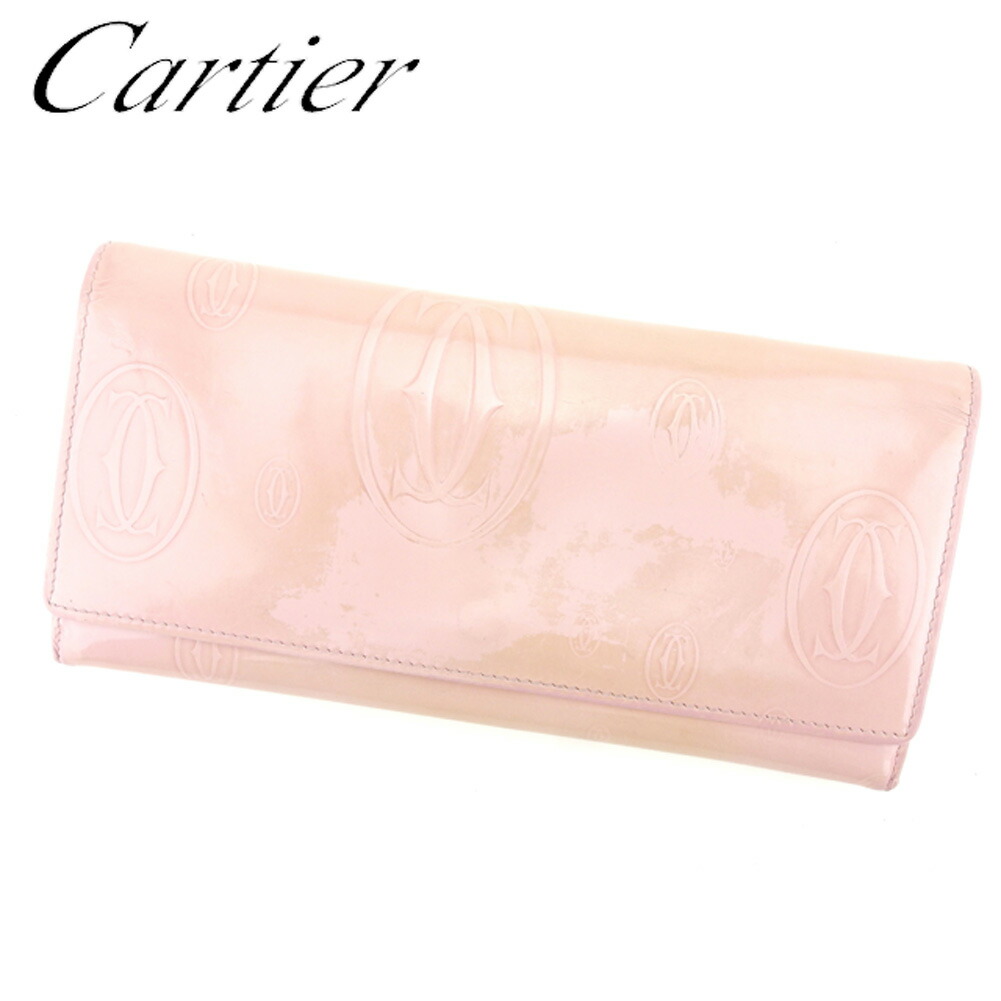 Cartier ピンク 長財布 箱付き ✨未使用展示品・箱保証書付き✨ Cartier 長財布 ラブ