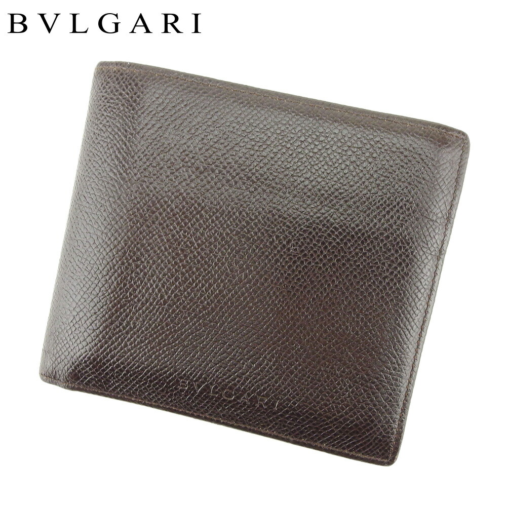 【お買い物マラソン★30%OFFクーポン】ブルガリ 長財布 ロゴ ブラウン レザー BVLGARI 長サイフ サイフ 収納ブランド財布 ユニセックス 小物 【ブルガリ】 T9187 【中古】 ブランド ハイブランド ヴィンテージ 送料無料|ブランドデポ TOKYO