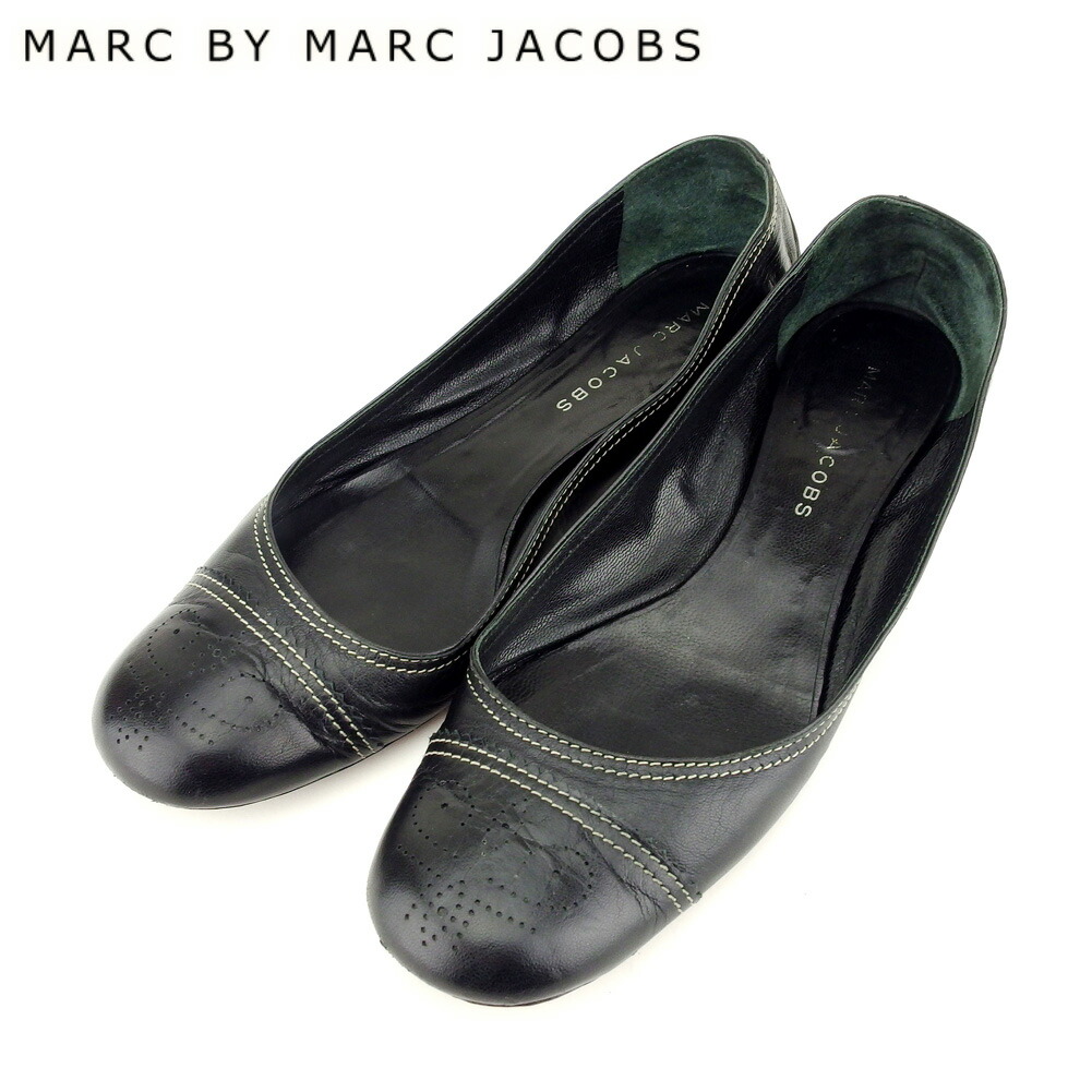 マークバイマークジェイコブス パンプス38フラットシューズMarc Jacobs 楽天市場】マークジェイコブス パンプス ブラック レディース