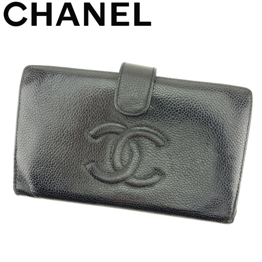 美品　CHANEL シャネル　キャビアスキン　長財布　がま口 楽天市場】【財布】CHANEL シャネル キャビアスキン がま口 ガマ