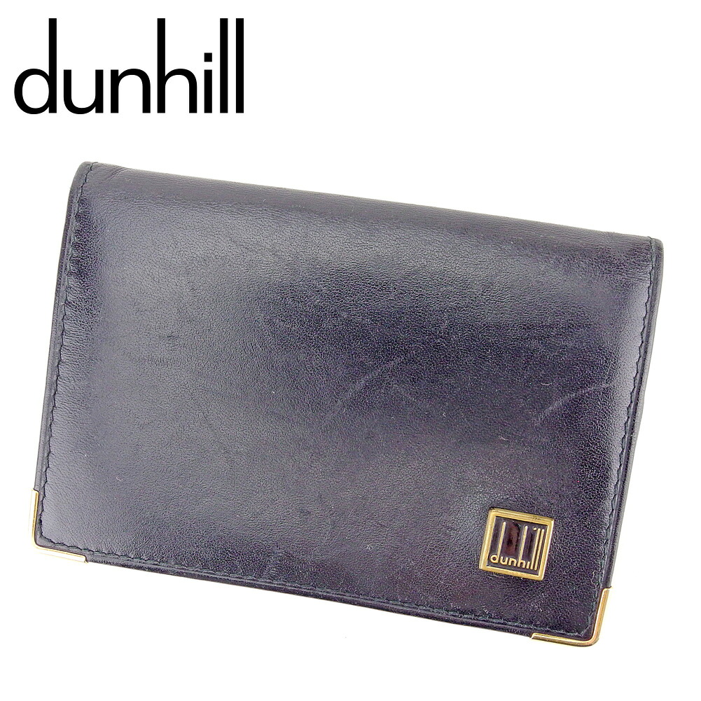【お買い物マラソン★30％OFFクーポン】ダンヒル dunhill キーケース 名刺入れ レディース メンズ ブラック レザー 【ダンヒル】 L2764 【中古】 ブランド ハイブランド ヴィンテージ 送料無料