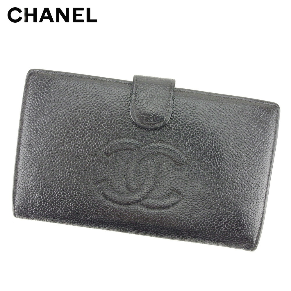 楽天市場】【財布】CHANEL シャネル カンボンライン がま口財布
