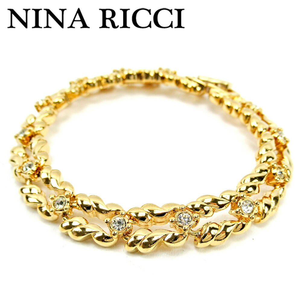 美品 NINA RICCI ニナリッチ☆フラワー ラインストーン ブレスレット 楽天市場】ニナリッチ フラワーモチーフ ラインストーン