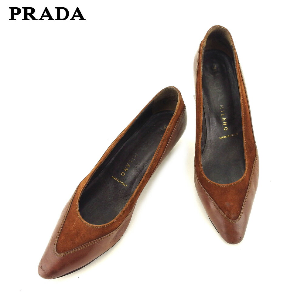 楽天市場】【楽天スーパーSALE 最大50％OFF】プラダ PRADA パンプス