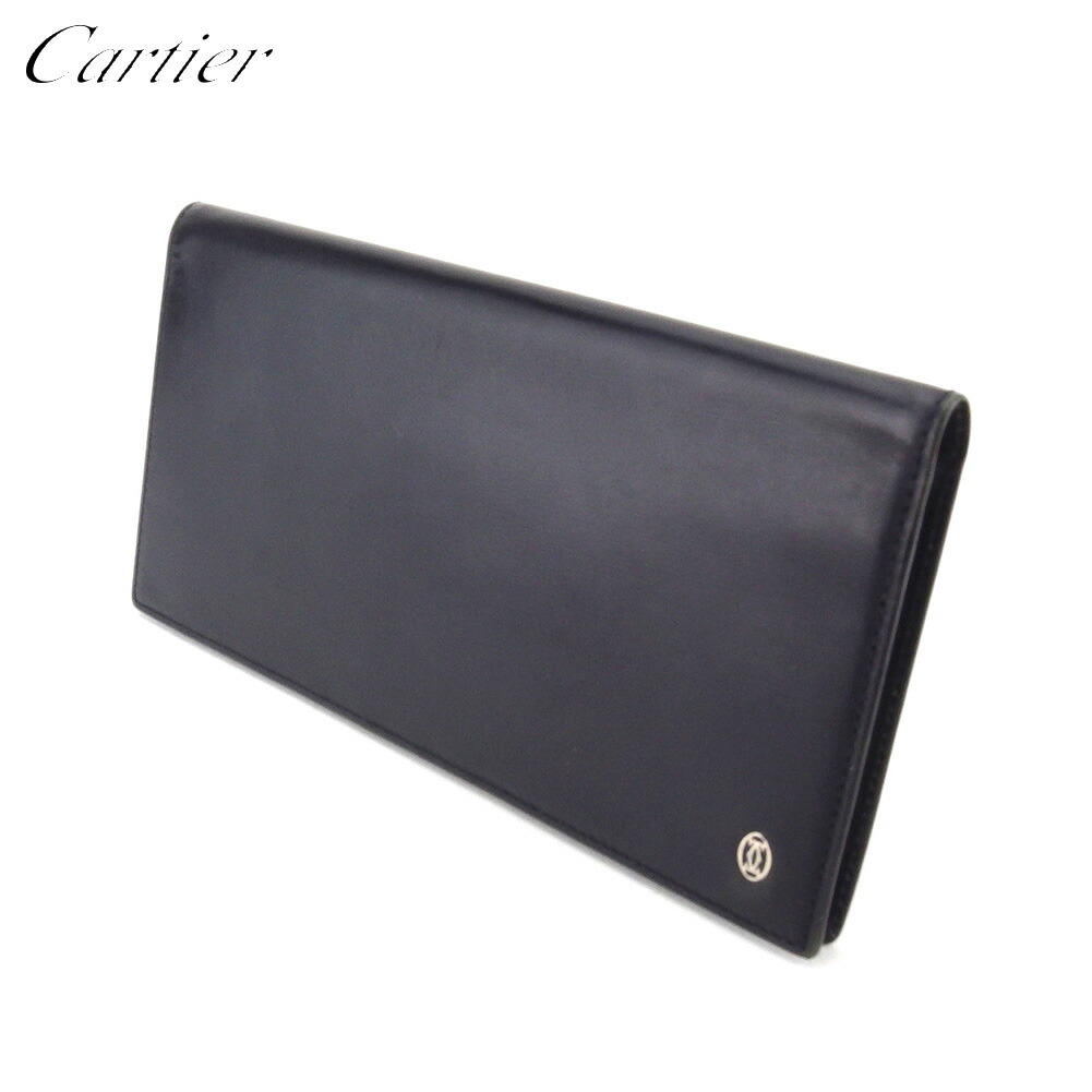 ⭐️未使用級⭐️　カルティエ　サントス　ロングウォレット　ラウンドファスナー　黒 Cartier カルティエ 長財布 ラウンドファスナー サントス ドゥ