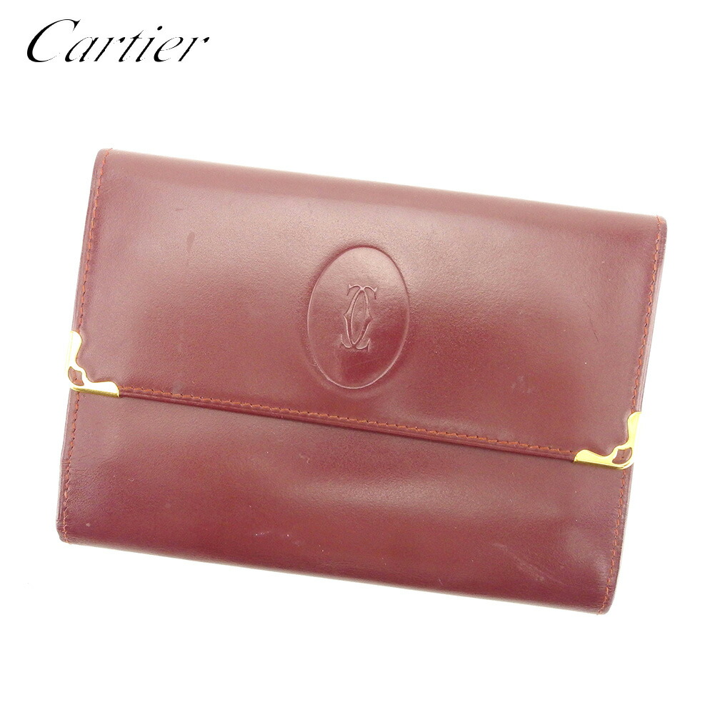 カルティエ　Cartier 財布　三つ折り　折り財布　パンテール Cartier 【美品】カルティエ 財布 パンテール 三つ折り : サクラ