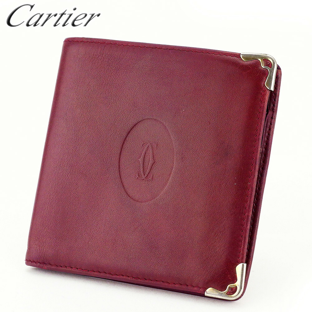 楽天市場】【財布】Cartier カルティエ マスト ドゥ カルティエ 2つ折