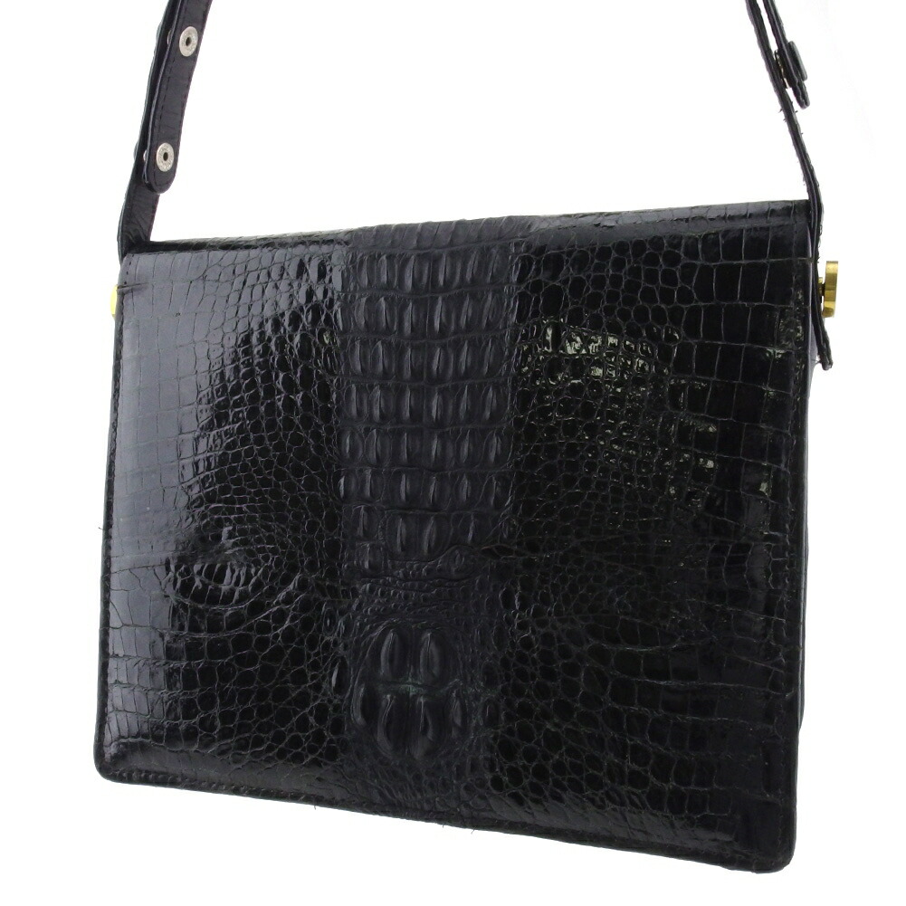 CRESCEND クロコダイル 2way ハンドバッグ ショルダーバッグ クレッシェンド Crescendo クロコ ショルダーバッグ 2WAY